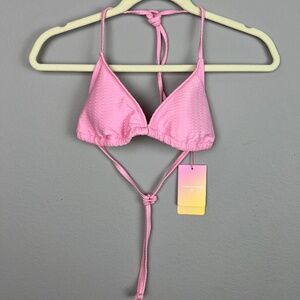 STONEY CLOVER LANE x Target Pink Bikini Top NEW WITH TAGS
